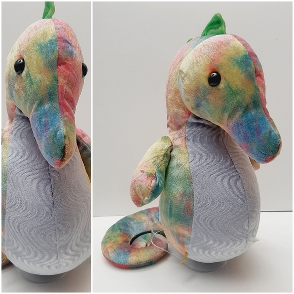 🍒 BAB Build-A-Bear Seahorse Tie-Dye Rainbow Plush Soft Kids Toy - Picture 5 of 11
